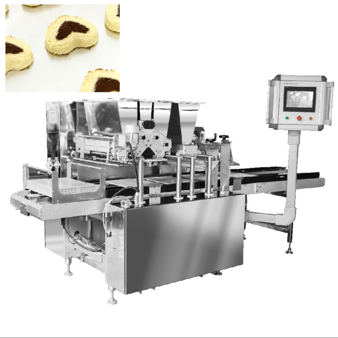 Автоматическая машина для изготовления печенья Фортуны, машина для трех цветов печенья