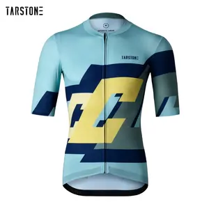 Tarstone New Design Sports Cycling Wear Retro Cycling Top Short Sleeve Sweat Wicking Breathable Men Women Cycling Jersey