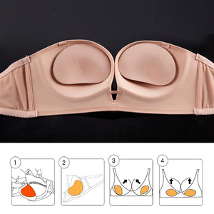 Soutien-gorge push-up Triangle en vente de gros, coussinets adhésifs double face pour soulèvement des seins - Product Image 5