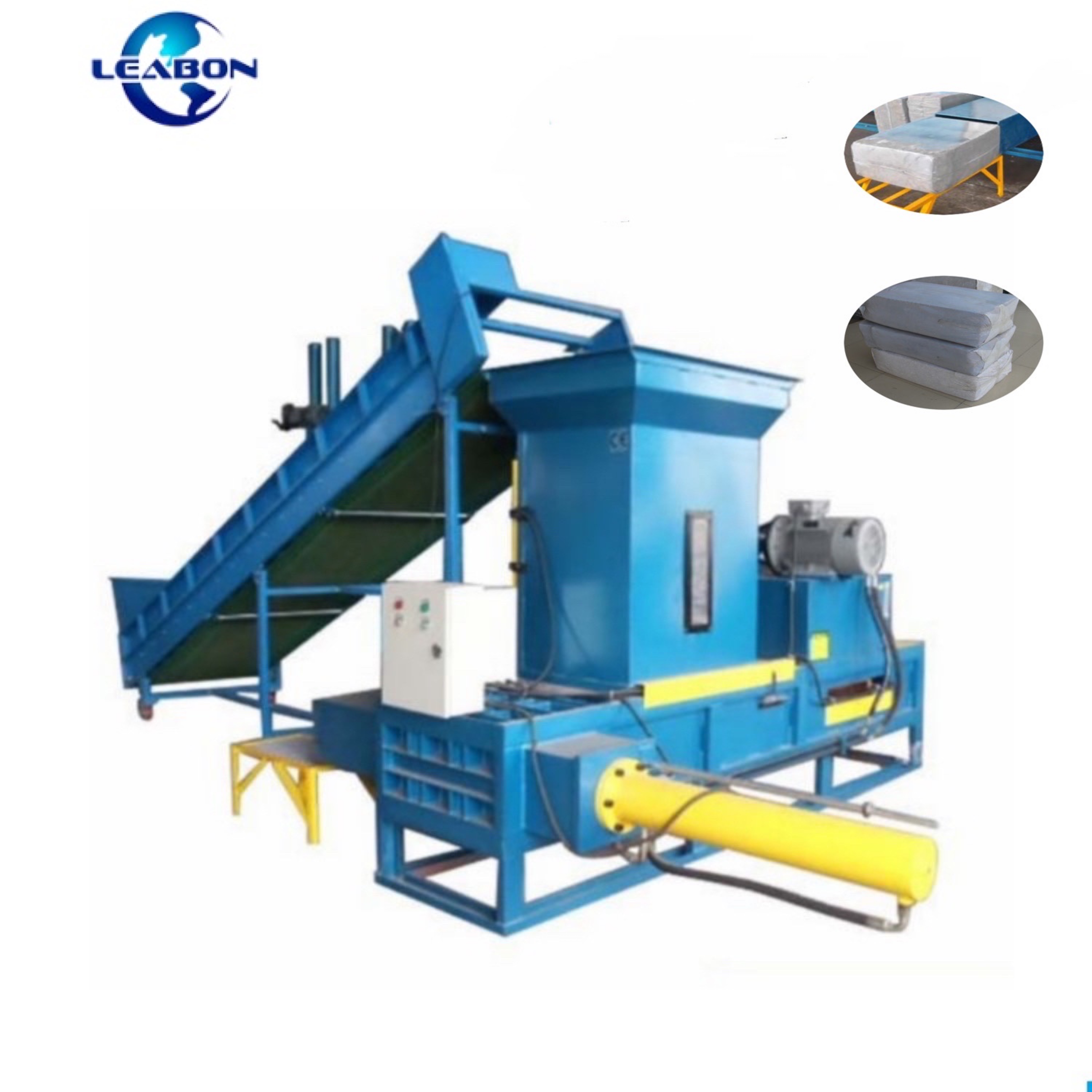 Горизонтальный упаковщик древесной стружки, опилки, рисовая шелуха, используемый компостный пресс-подборщик