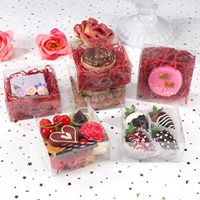 Boîtes en plastique PET rectangulaires transparentes mates en PVC en stock pour les cosmétiques quotidiens et l'emballage du café