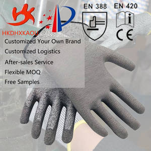 الصين pvc المغلفة الشتاء العمل قفازات سلامة مكافحة زلة pu قفازات عمل مطلية - Product Image 1