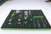Ensemble d'outils de réparation automobile de 23 pièces, outils à main professionnels pour mécaniciens, pinces, tournevis avec plateau en mousse