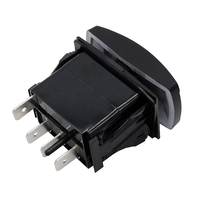 Interrupteur à bascule LED étanche IP65 20A 12V 5 broches ON-OFF SPST, gravé au laser, qualité marine, montage sur panneau, ABS+PC supérieur