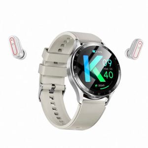 Pulsera de presión de oxígeno en sangre de 1,39 pulgadas Nfc Bt Calling X10 reloj inteligente con auriculares 2 en 1 auriculares Tws Smartwatch - Product Image 1