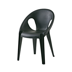 Chaises <span class=keywords><strong>de</strong></span> salle à manger nordiques en plastique avec dossiers épais, design moderne, imperméables, durables, écologiques, pour l'extérieur, fauteuils paresseux - Product Image 1