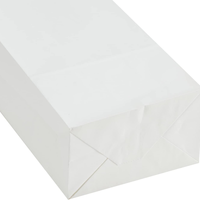 Sachets graphiques rayés rouge et blanc en papier kraft fiables, imperméables, résistants à la graisse et recyclables, à ouverture automatique, pour pop-corn, biscuits et pain