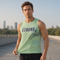 Débardeur de sport personnalisé avec logo OEM, perforé, léger, à séchage rapide, respirant, avec ventilation en maille, pour la course à pied et la salle de sport, pour hommes