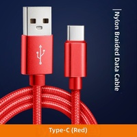 Câble USB-C vers USB 1M 2M 3M en Nylon 2A, Cordon de Synchronisation de Données USB-A, Micro Durable en Cuivre, Câbles de Charge USB-C Tressés