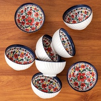 YCB-217 Superbe Nouvelle Collection – Ensemble de 6 Bols en Porcelaine Style Japonais pour la Maison, Coffret Cadeau, Vaisselle en Céramique