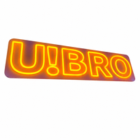 Grand panneau publicitaire en métal avec lettres rétroéclairées par LED RGB pour les magasins, les bureaux, la maison, l'extérieur, les mariages, les anniversaires, les écoles