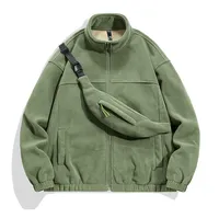 LAYENNE Veste matelassée unisexe de luxe réversible en polaire, veste d'hiver vintage à fermeture éclair