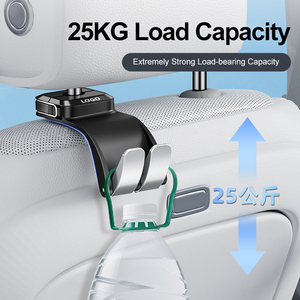 Universal <strong>Car</strong> Seat Back <strong>Hook</strong> - Heavy Duty Plastic, Anti-Scratch, Ideal for Bags &amp; Accessories - Product Image 3