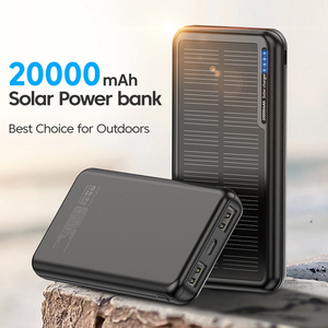 Bên ngoài pin dự phòng năng lượng mặt trời ngân hàng điện gói loại C Port Slim 20000mAh cho trường hợp khẩn cấp các hoạt động ngoài trời PVC Li-polymer pin - Product Image 1