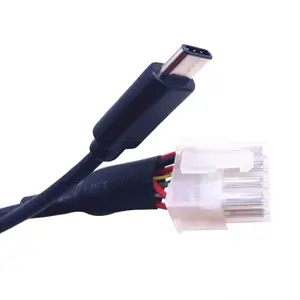 5557 cable connector wire lug terminal crimp copper lug 8pin sata charging cable for rechargeable wand dc power extension cable