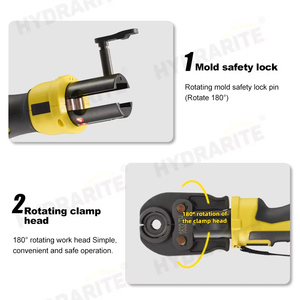 Dụng cụ ép ống không dây bằng đồng HHYD-1550, dụng cụ ép ống PEX, dụng cụ ép ống nước, dụng cụ ép tay - Product Image 4