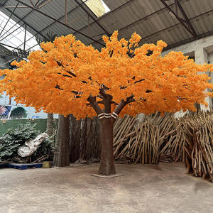 Arbre artificiel de 3 m de hauteur et 6 m de largeur, <span class=keywords><strong>cerisier</strong></span> artificiel violet, fleurs en soie, arbre fleuri très grand et imposant, décoration - Product Image 6