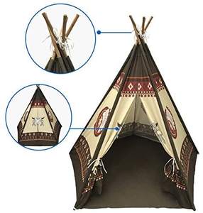 Tente d'intérieur et de jeu pour enfants, maison en toile avec <span class=keywords><strong>tipi</strong></span>, pour filles et garçons, cadeau pour <span class=keywords><strong>chambre</strong></span> d'enfants - Product Image 3