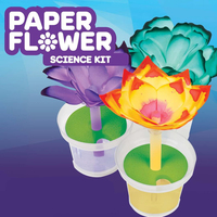 Kit scientifique de fleurs en papier - Fleurs qui changent de couleur, cadeau pour enfants