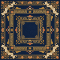 Tapis de Mahjong en Jacquard de Luxe Moderne avec Bordures Renforcées et Sac de Rangement – OEM, Marque Privée, Image Personnalisée Disponible, Vente en Gros pour le Poker