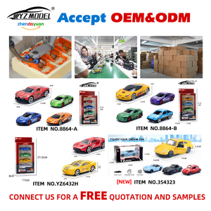 YZMODEL Lot <span class=keywords><strong>de</strong></span> 4 mini-véhicules <span class=keywords><strong>de</strong></span> course sportifs en alliage moulé sous pression à roues libres, échelle 1:64, pour garçons - Product Image 6