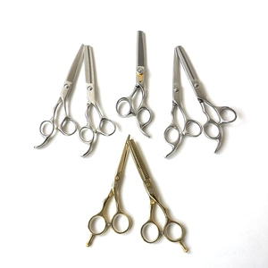 Hot bán 5.5 "màu vàng Beauty Salon cắt tóc chuyên nghiệp Salon cắt kéo - Product Image 3