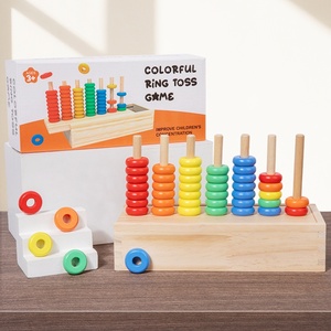 Juguete Educativo de Madera con Cuentas de Arcoíris para Niños, para Clasificar, Contar, Combinar Colores, Desarrollo Cognitivo, Sensorial y Manual - Product Image 3