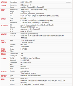 Teléfono Celular Android de Segunda Mano, Desbloqueado, Doble SIM, <span class=keywords><strong>32GB</strong></span>, Original Usado para <span class=keywords><strong>Samsung</strong></span> <span class=keywords><strong>A02</strong></span> - Product Image 6