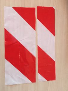 无胶PE红色，白色，黄色和黑色斜纹无胶警告胶带注意安全万圣节照片胶带。 - Product Image 6