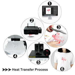 Lot de 100 Feuilles de <span class=keywords><strong>Papier</strong></span> <span class=keywords><strong>Transfert</strong></span> Thermique Jet d'Encre A3/A4 pour Tissus Clairs/Foncés, Impression sur T-shirts et Coton - Product Image 5