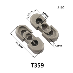 Mạnh mẽ chống trượt màu đen kim loại dây Stopper mạ kỹ thuật không xác định dây khóa Stopper - Product Image 6