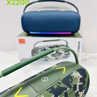 Boombox 2200 40W DSP, enceinte sans fil avec basses profondes, subwoofer dynamique, éclairage RGB, sangle de transport, boombox portable d'extérieur