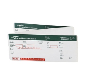 Personnalisation de billets <span class=keywords><strong>d</strong></span>'<span class=keywords><strong>avion</strong></span> et cartes <span class=keywords><strong>d</strong></span>'embarquement vierges en carton vert sur mesure par une usine chinoise - Product Image 4
