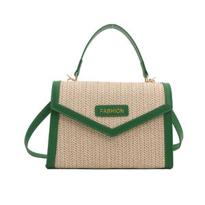 2024 nouveauté été paille tissé femme sacs à main dames rabat sacs à bandoulière pour les femmes - Product Image 6