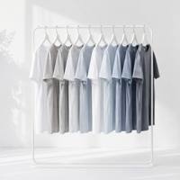 T-shirt uni en coton 100% 210GSM à épaules tombantes surdimensionné pour impression DTG, prêt à l'impression, tricoté, pour homme