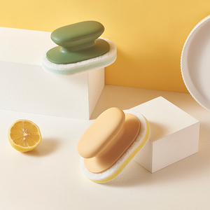 MONR di alta qualità spugna di lavaggio con manico in plastica per uso cucina spugne ad alta assorbenza per il lavaggio dei piatti - Product Image 6