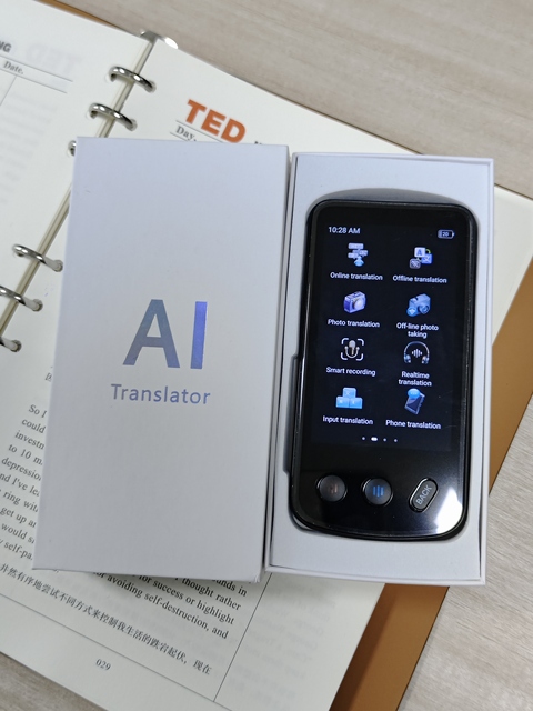 AI Translator Device Portable Translation Machine for 147+ Languages Real-Time Voice and Text Translation for Travel Business