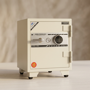 Caja Fuerte Eléctrica Mini HOSHANG HS-61E BLANCA, Nueva, para Hotel y Hogar, con Cerradura de Llave, Construcción Segura de Metal y Acero, Superventas - Product Image 5