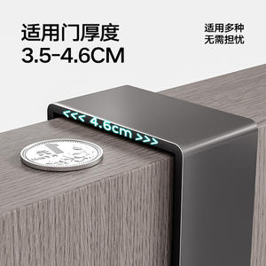 Porte-manteau mural avec étagère et 6 crochets, résistant à la rouille, pour chambre et placard - Product Image 3