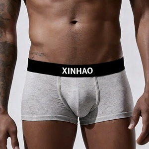 Bóxers Masculinos de Color Sólido, Estilo Nuevo, Diseño Clásico con Logotipo, Bóxers Personalizados para Hombre, Modal - Product Image 6