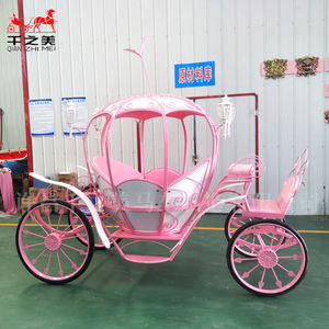 Qianzhimei 2024, superventas, carro de Bodas de acero eléctrico, pequeño sueño rosa, calabaza, Princesa, coche, cuento de hadas, <span class=keywords><strong>Cenicienta</strong></span> - Product Image 5