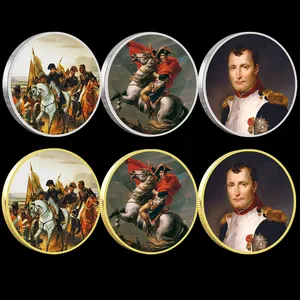 Napoleon Bonaparte koin peringatan Kaisar Perancis logam tantangan koleksi koin liburan hadiah
