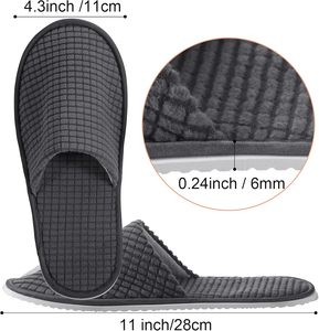 Disposable <b>Slippers</b> Soft Fleece Guest <b>Slippers</b> Washable Reusable Unisex Wedding Party Bedroom <b>Travel</b> - Product Image 4