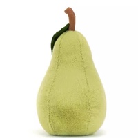 Jelly Cat UK for Fun Pêre en peluche anti-stress, poupée de compagnie, article fruitier, cadeau apaisant, ornement pour adolescents et adultes