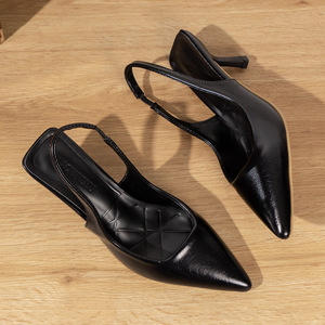 รองเท้าส้นสูงแบบส้นเข็มปลายแหลม สายรัดหลัง ไซส์ใหญ่ แฟชั่นฤดูร้อนสำหรับผู้หญิง - Product Image 6