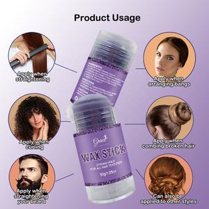 Etiqueta privada No graso Acabado del cabello Fruta pulida Uva perfumada Sin escamas Sin residuos Fijación fuerte Tamaño de viaje Barra de cera para el cabello - Product Image 3