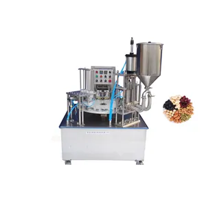 Auto Full Automatic Rotary Type Filling Sealing Machine For Granule Grain Corn Flakes Nuts Popcorn Snacks