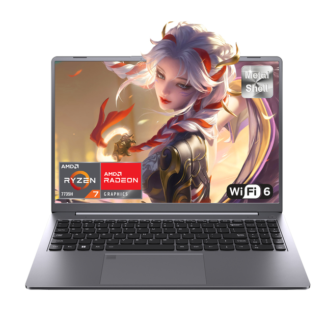 Customized 15.9 Inch Laptop AMD Ryzen 7 6800H 2.5K IPS DDR5 SSD WiFi 6 Win 11 Pro Office Gaming Notebook Cheap Price