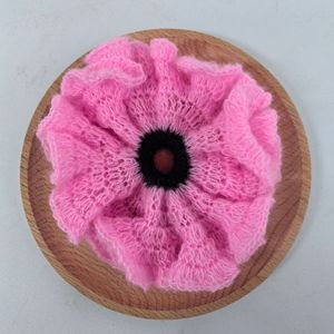 Coleteros de Ganchillo Hechos a Mano Coloridos al por Mayor para Mujer - Bandas para el Cabello Plisadas y Onduladas de 10 cm, Accesorios de Tela con Borde Ondulado de Moda - Product Image 2