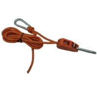 Sangle d'arrimage de 8 pieds (2,44 m) et 150 livres (68 kg) avec crochets mousquetons et éléments métalliques internes, durable, 150 livres (68 kg) pour une fixation sécurisée
